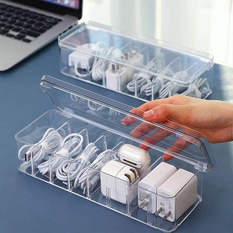 See-Through Cable Organizer Box