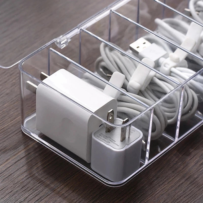 See-Through Cable Organizer Box