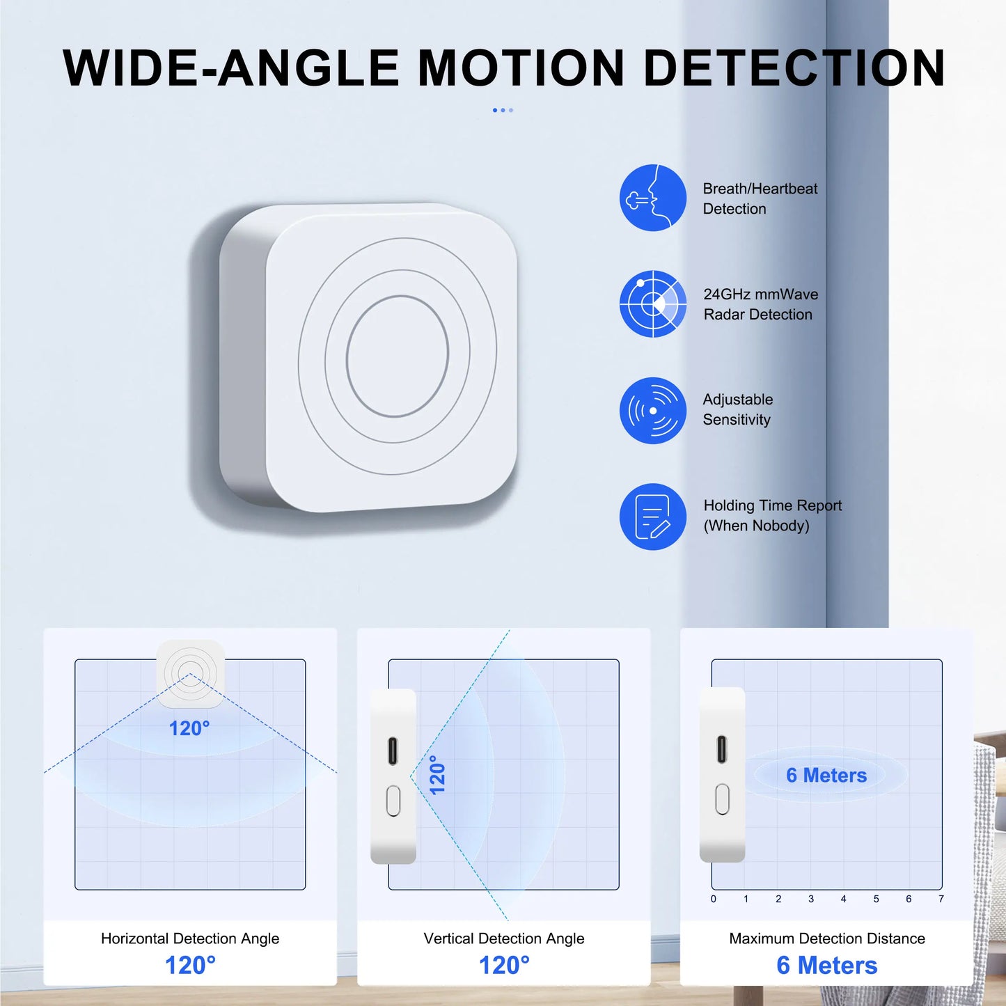 GIRIER Tuya ZigBee Human Presence Sensor